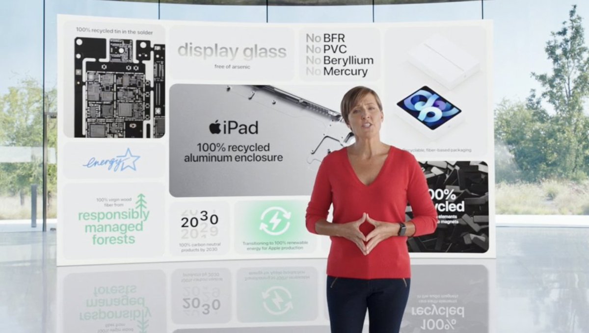 marcusanz's tweet image. The new iPads are built from the ground up for the goal to be 100% Carbon neutral. 👏 #AppleEvent