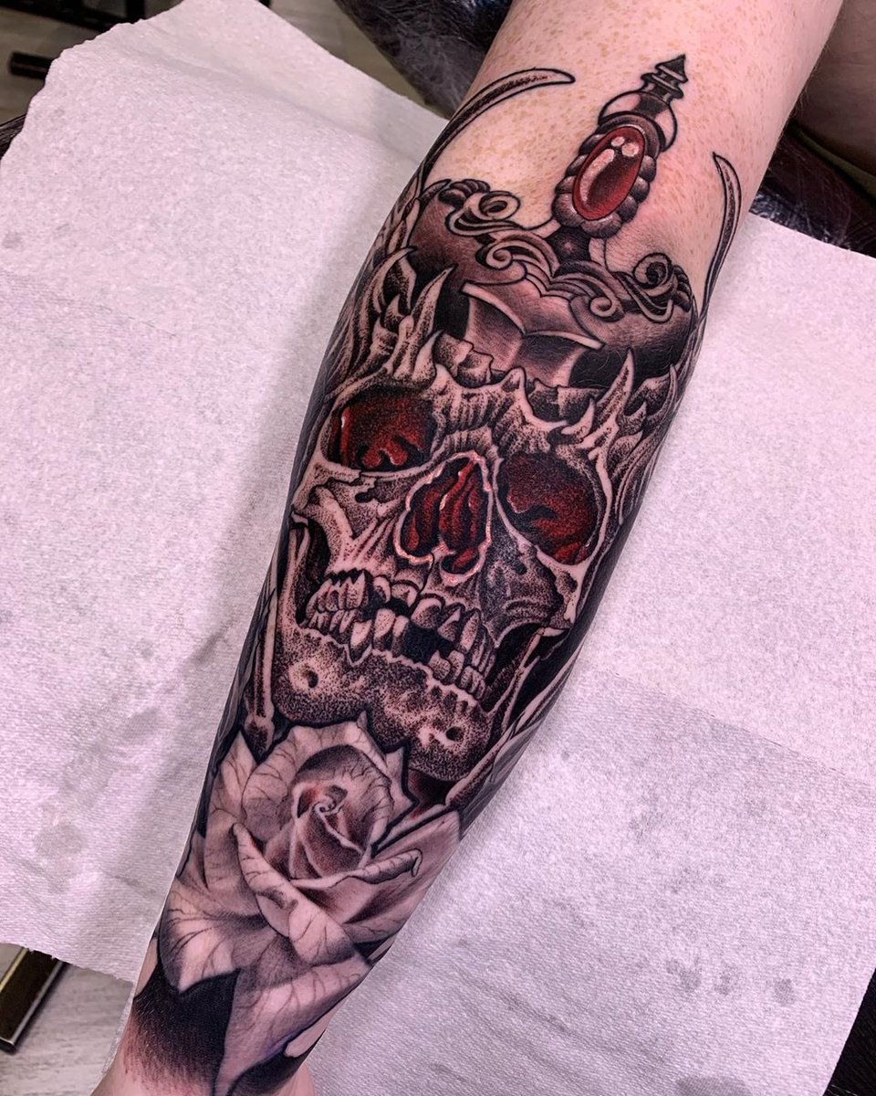 Killer work by Norbert Halasz from <a href="/Dublin_Ink/">Dublin Ink</a> with #killerinktattoo supplies!

#killerink #tattoo #tattoos #bodyart #ink #tattooartist #tattooink #tattooart #skulltattoo