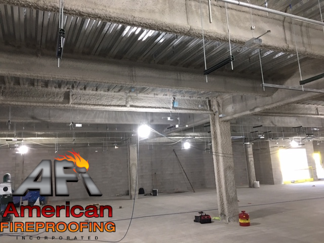 AFireproofing's tweet photo. 🔥 #TransformationTuesday The AFI team is spraying @gcpAppliedTech #Monokote MK-6 HY on this Denver project. #fireproofing #appliedfireproofing #sprayappliedfireproofing #fireproofingcontractor #constructionlife #dailyconstruction #construction #GCPappliedtechnologies https://t.co/hOwphsKS9l