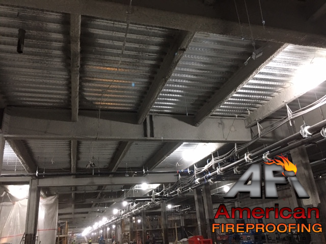 AFireproofing's tweet photo. 🔥 #TransformationTuesday The AFI team is spraying @gcpAppliedTech #Monokote MK-6 HY on this Denver project. #fireproofing #appliedfireproofing #sprayappliedfireproofing #fireproofingcontractor #constructionlife #dailyconstruction #construction #GCPappliedtechnologies https://t.co/hOwphsKS9l