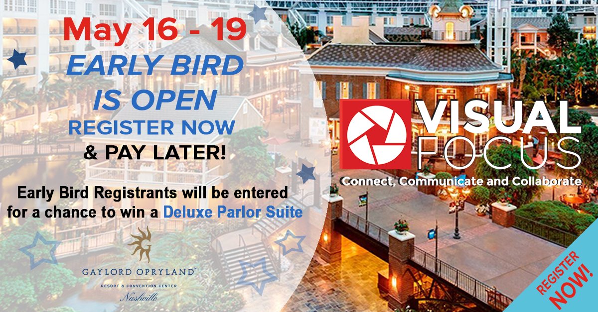 VISUALFocusConf's tweet photo. We are excited to share that Early Bird Registration is now open for #VISUALFocus2021! Click below for view agenda and more details! https://t.co/MmPKMwGxZZ https://t.co/KQ6mCptpzt