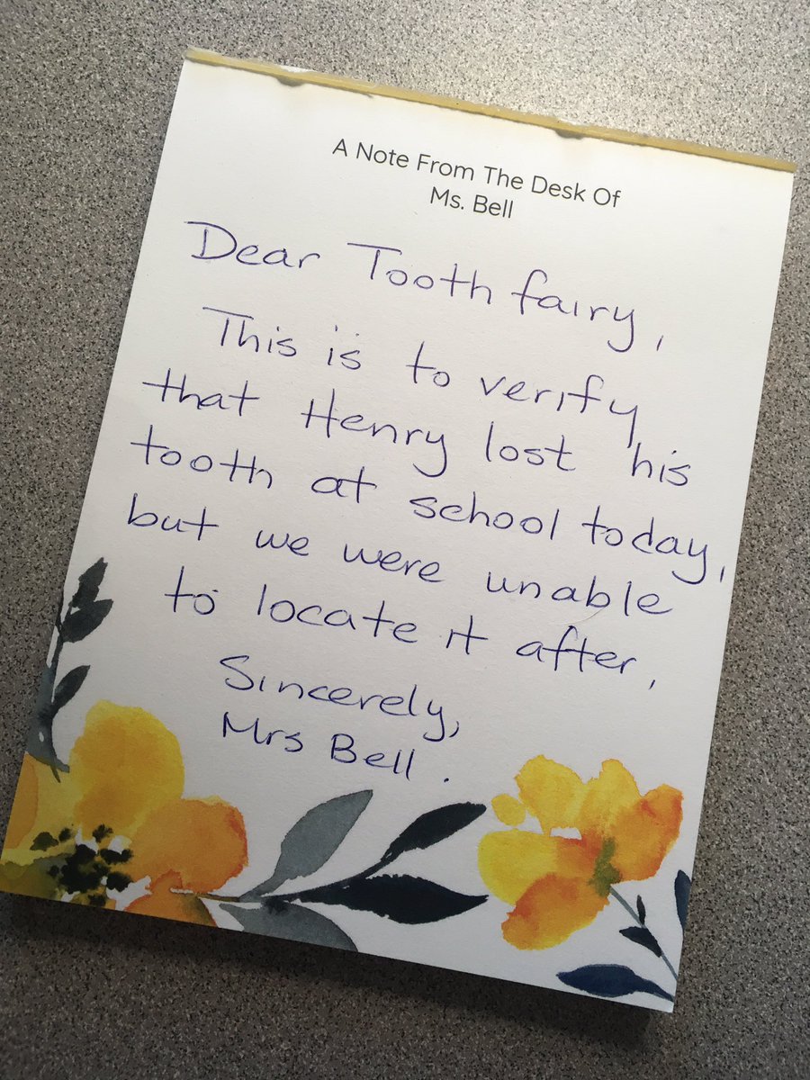 StAgathaBell's tweet photo. This is the kind of stuff I’ve missed doing...for months. #HeyToothFairy #ImportantNotes https://t.co/73Utj1lulv