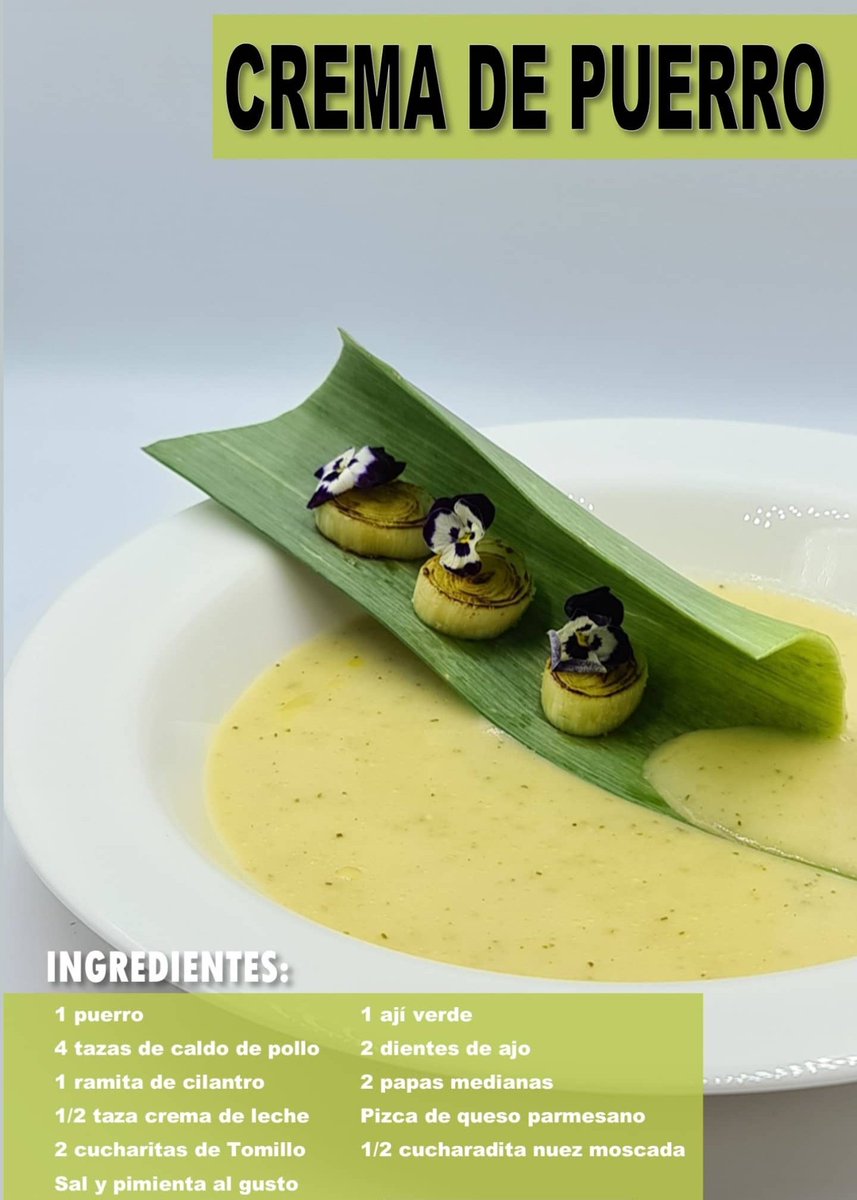 gabogrimaldo's tweet photo. La crema de #puerro es deliciosa y nutritiva, así como fácil de hacer. Aquí les dejo los ingredientes que utilizo en su preparación. Pueden adquirir los ingredientes en la sucursal del @super99_panama más #CerquitadeTi por eso y mucho más #TeConviene 🔥👨🏽🍳🍽 #MasterchefPma https://t.co/gdkf8UiBFz