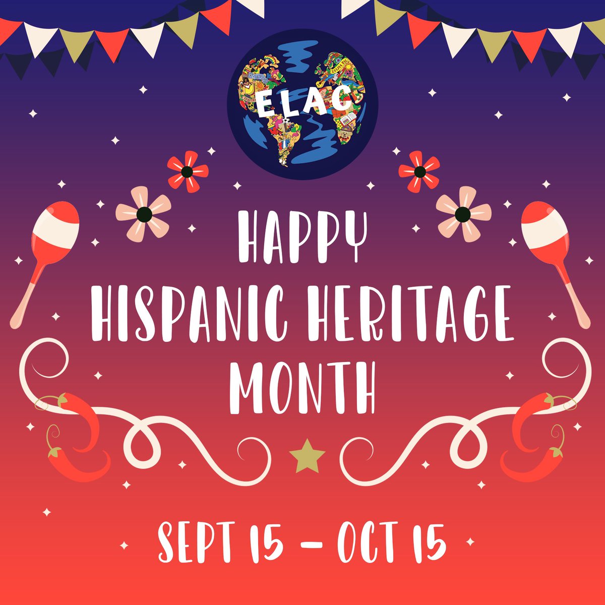 csbsjuELAC's tweet image. From September 15 – October 15, HHM honors the cultures, histories, and contributions of Hispanic Americans. 
HHM also honors five of our Central American neighbors who celebrate their independence in September: Costa Rica, El Salvador, Guatemala, Honduras, Nicaragua &amp;amp; Mexico.