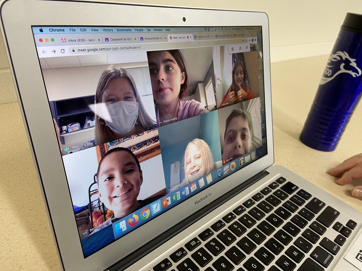 GenoaCitySchool's tweet photo. Our virtual students have been working hard with ensuring they’re making their meetings and touching base with our teachers. Way to work hard, Mustangs!! #BeBrookwood #BrookwoodsBest https://t.co/QCuEsfT1Pu