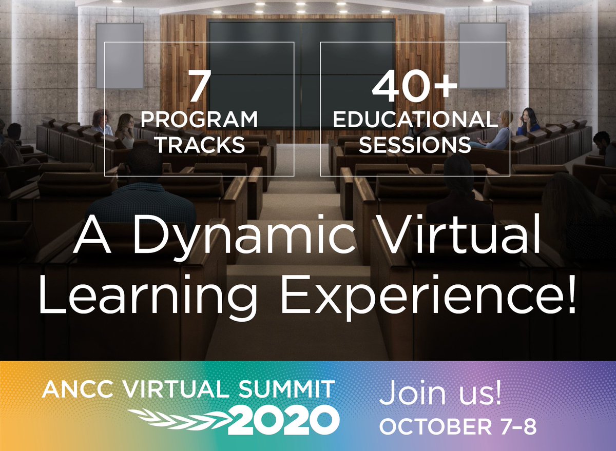 This October take advantage of a one-stop shop! The #ANCCVirtualSummit features 7 program tracks with content from 6 #ANCC programs /1 initiative. With more than 40+ educational sessions, indulge and learn from the experts. 

Register today:hubs.ly/H0vQ7sQ0