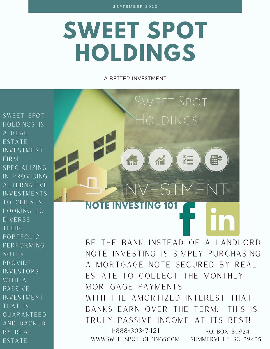 SweetSpotHold's tweet photo. Partial Notes Are Our Most Popular! #mortgagenotes
We sell the front to you, and we hold the back; we have the highest level of confidence for performance of the note. #realestatenotes #noteinvesting #realestateinvestment #realestateindustry #passiveincome https://t.co/tC3J3Dl78c https://t.co/5IKJaQA69e