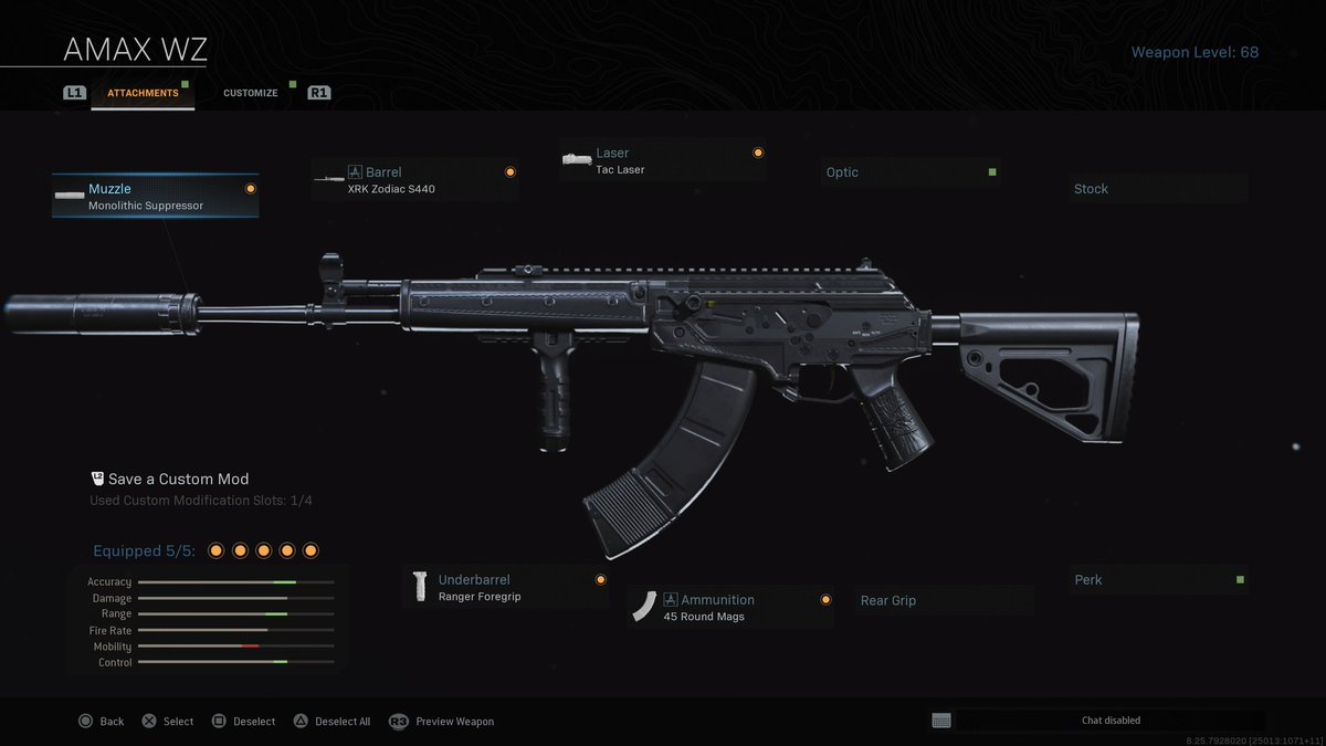 JROCKGamingYT's tweet image. The AMAX I used to win my first #callofduty #warzone match. If you're a console player who can't play all day every day, this is the build you want for superior #recoilcontrol