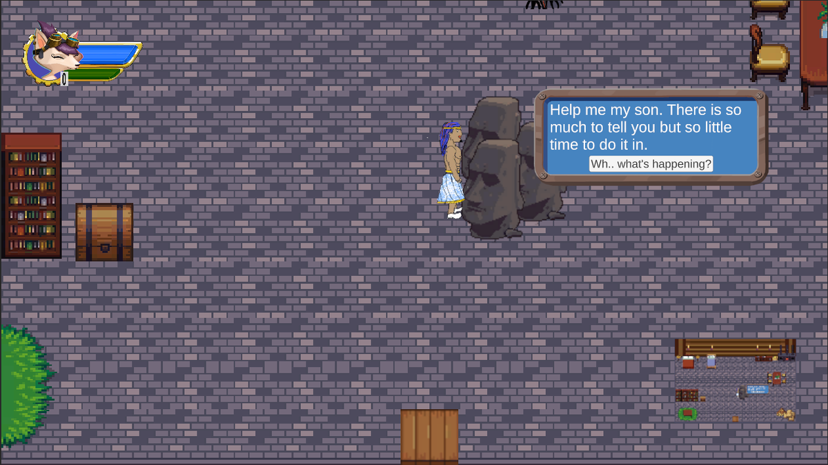 MorashStudios's tweet photo. I know I said I was going to work on inventory stacking. But uh. Dialog got revamped first. I'm just a little #ADDev lol. Now featuring dialog choices and a branching narrative... #madewithunity #indiedev #KarmicAdventures https://t.co/mqbZb2UwTR