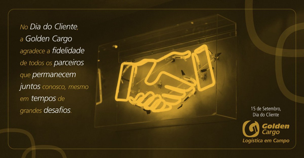 goldencargo's tweet photo. Àqueles que nos fazem acreditar que estamos no caminho certo #GoldenCargo #OperadorLogístico #DiadoCliente https://t.co/0hBooADQdq