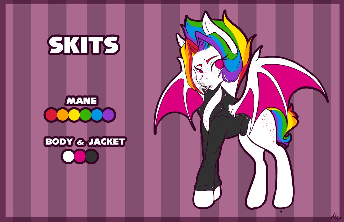 MsColorsplash's tweet photo. My Bad Ass Bat horse finally has a reference! π¦
Is it weird to claim your own ocβs as your wife cause oh lordy.
#mlpbatpony #batpony #batponyoc #mlpbat #mlpoc #mlpocref https://t.co/t4i3R1wKoq