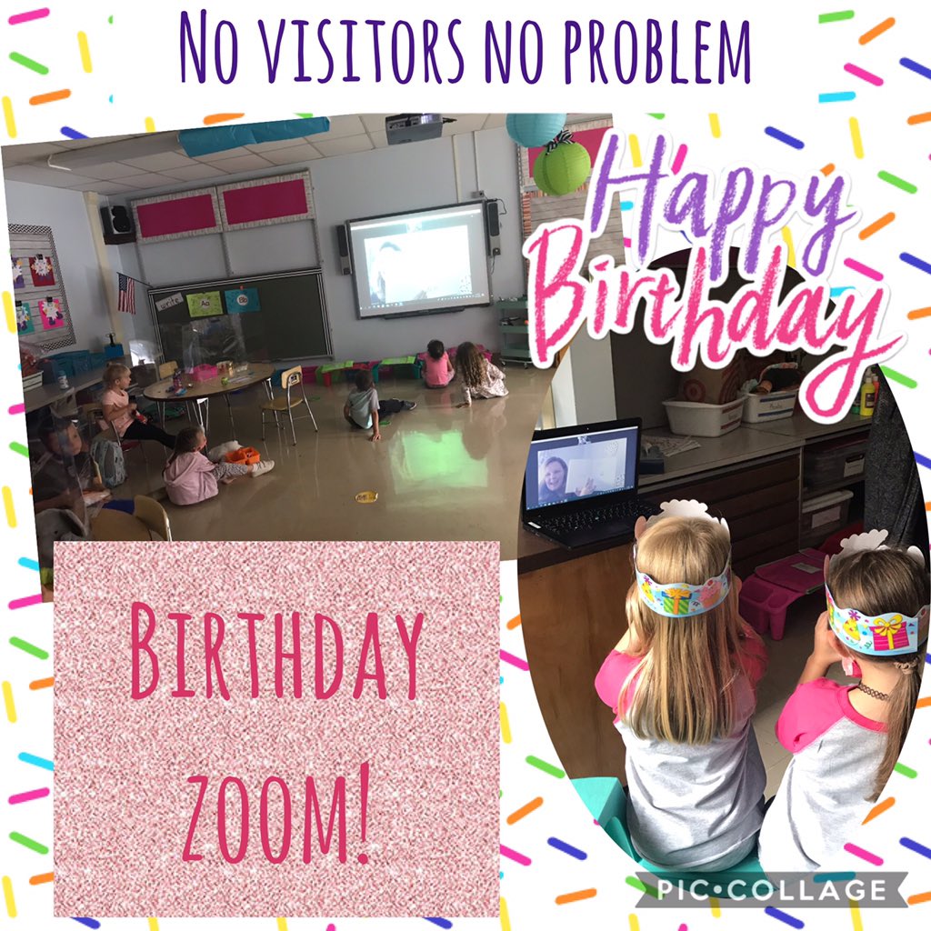 🎉👏🎂Building community in Kindergarten! <a href="/a3_senn/">Jenifer Senn</a> invited parents to read a book on zoom for birthdays 🤩