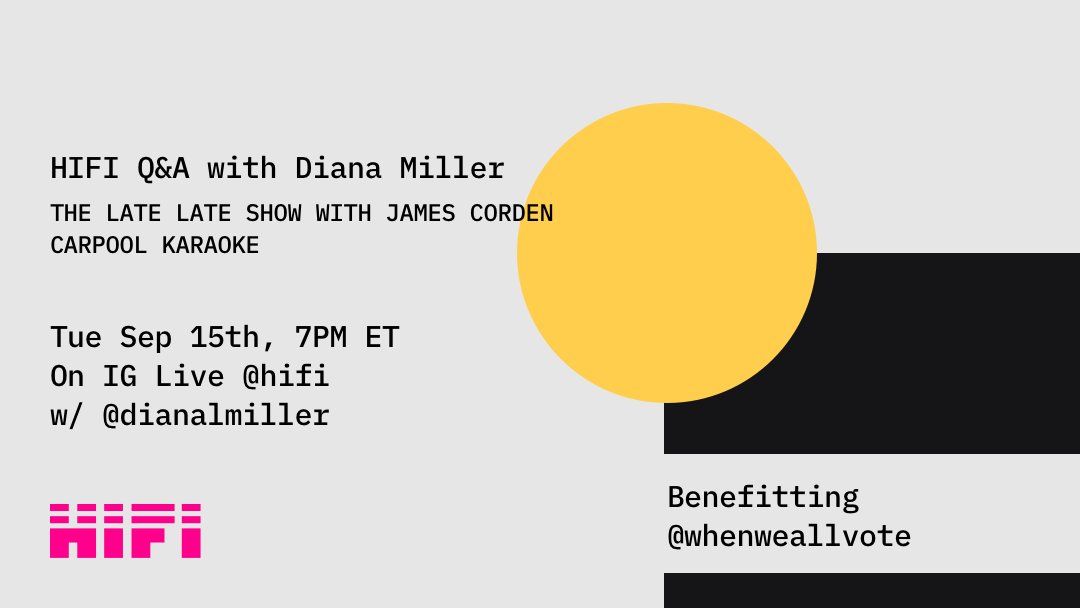 dianalmiller's tweet photo. So excited for this! @wearehifi https://t.co/dGpwxo5Sks