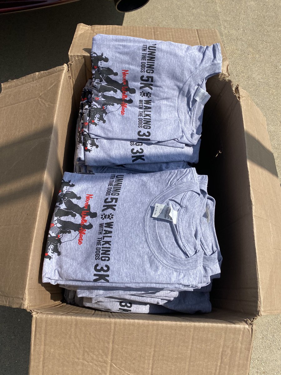 PGIdogs's tweet photo. Our race shirts are in and they are super soft and comfy! There is still time to get one! Sign up TODAY: https://t.co/7aa1W1tAaD
#pgidogs #facilitydog #workingdog #givingindependence
#rwd #pgiwalk #pgirun #pgibike #rwd2020 #neverwalkalone #giveathome #supportpgi #fullypromoted https://t.co/K1oysSA2lF