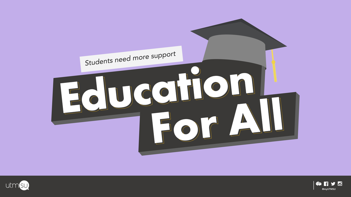myUTMSU's tweet photo. We believe education, all forms of it, should be accessible to students. Join our call to action and Call on  @UofT Governing Council, and others to improve access to post-secondary education for all. Email them today: https://t.co/YBgK2IkMZH Questions? Email presiden@utmsu.ca https://t.co/gu1hmfrdzX