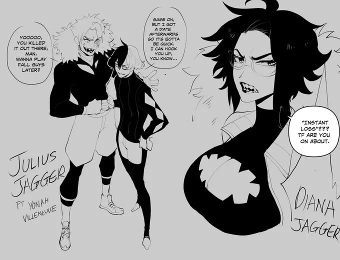 Still thinking about this genderswapped AU lmao 