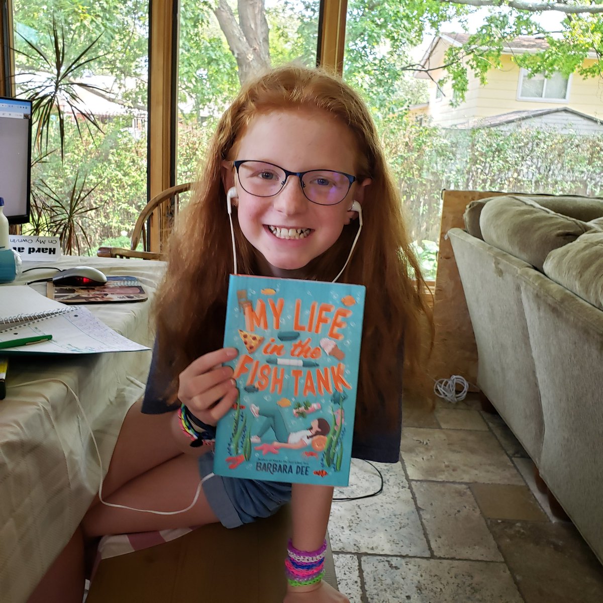 mamaof2reds's tweet photo. @barberchicago @Barbaradee2 @erinvarley @KReilley5 @Caranewman12 @LauraShovan @brooksbenjamin @IowaAmberReads @PrivatePookG @CherylTeaches @patrickontwit @Wiggins_Reads Look what arrived today!  She cannot wait to dive in! https://t.co/3cSgqERtAl