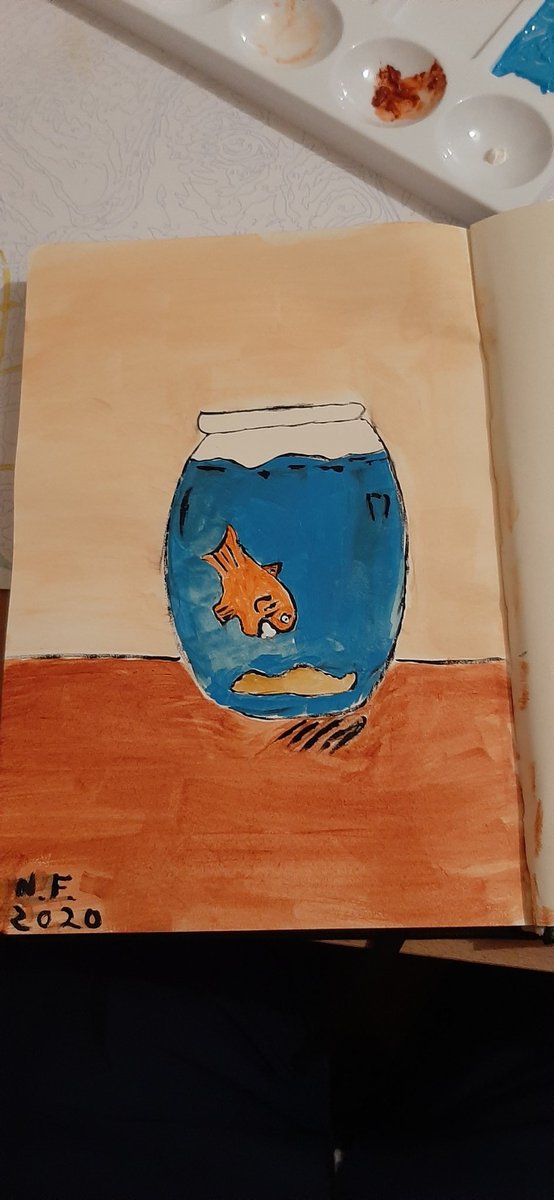 LavenderG20's tweet photo. I've done worse. Not bad for a first time. ##firsttimeartist #sligo https://t.co/jw0498ZcRK