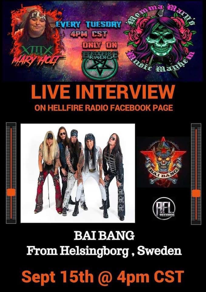 Hellfireradio61's tweet photo. Catch Momma Mary’s Music Mayhem tonight with these special guests starting at 4pm CST on @Hellfireradio61 facebook LIVE! https://t.co/6pSUU2Bj0i