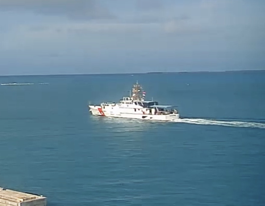 WarshipCam's tweet photo. USCGC William Trump (WPC-1111) Sentinel-class fast response cutter leaving Key West, Florida - September 15, 2020 #williamtrump #wpc1111 https://t.co/2B7Dh53YX4