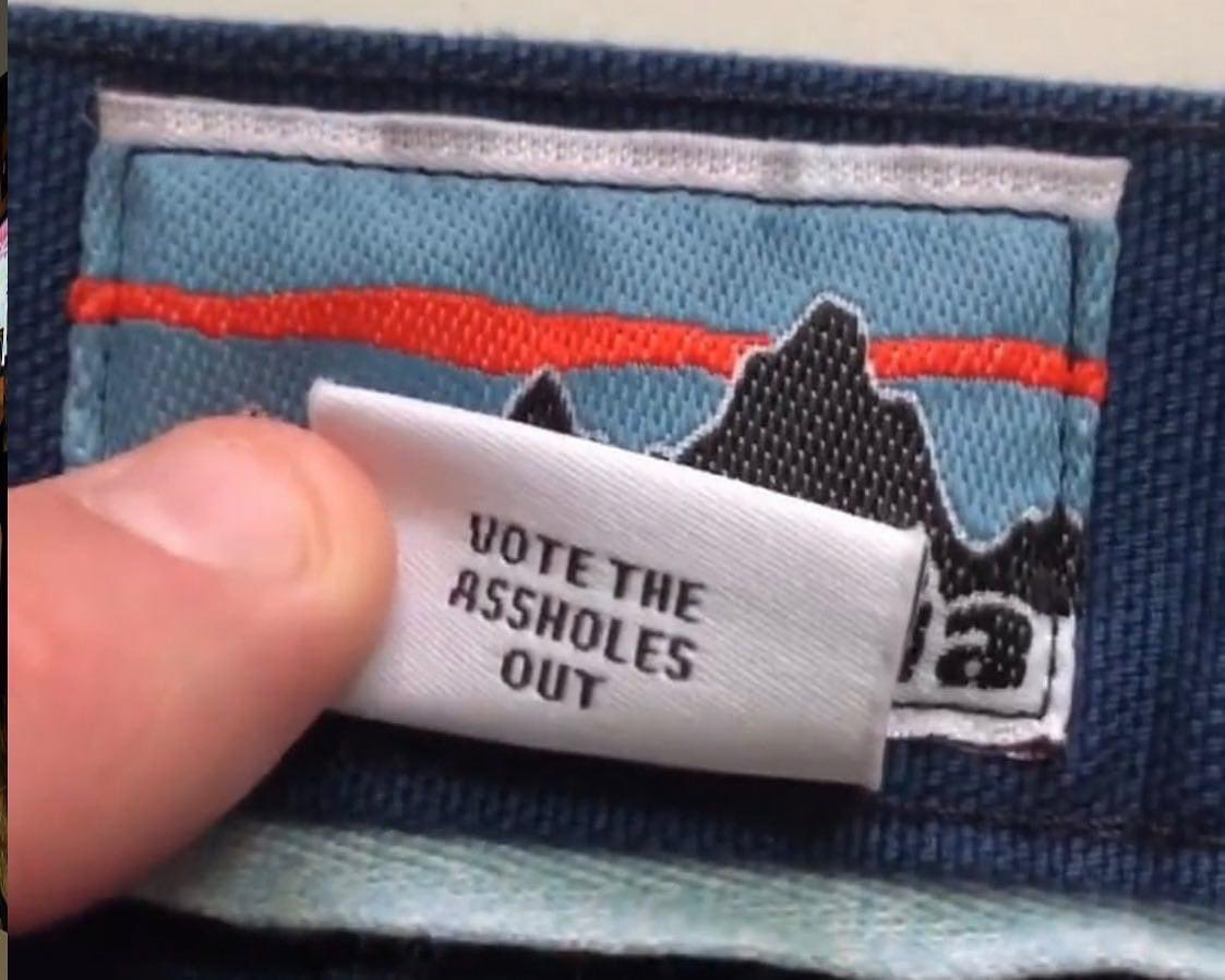 Look at the new <a href="/patagonia/">Patagonia</a> tag, love how this company is not afraid to take a stand and tackle social justice issues (as well as politics), and make it part of their authentic brand. 🎯 🗳#brandsthatmatter