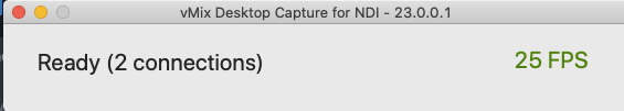 Xyala's tweet photo. @vMixHD When I download the Desktop capture app from the website (Mac version) I then open it an it says 23.0.0.1. (on the website it says latest is 23.0.0.4) https://t.co/ZwYZBz0fnA