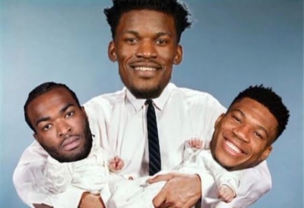 jimmyNUTler's tweet photo. @Giannis_An34 @FCHWPO @jaytatum0 @smart_MS3 Welcome to the family. Lil’ TJ and Gianny are going to be so happy to meet their new brothers. #CelticsHeat #Celtics #heat #family https://t.co/hWmCfA3Bcr