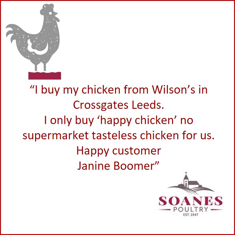 Thank you Janine for taking the time to send your feedback. Thanks <a href="/WilsonsButchers/">Wilsons Butchers</a> for your support.