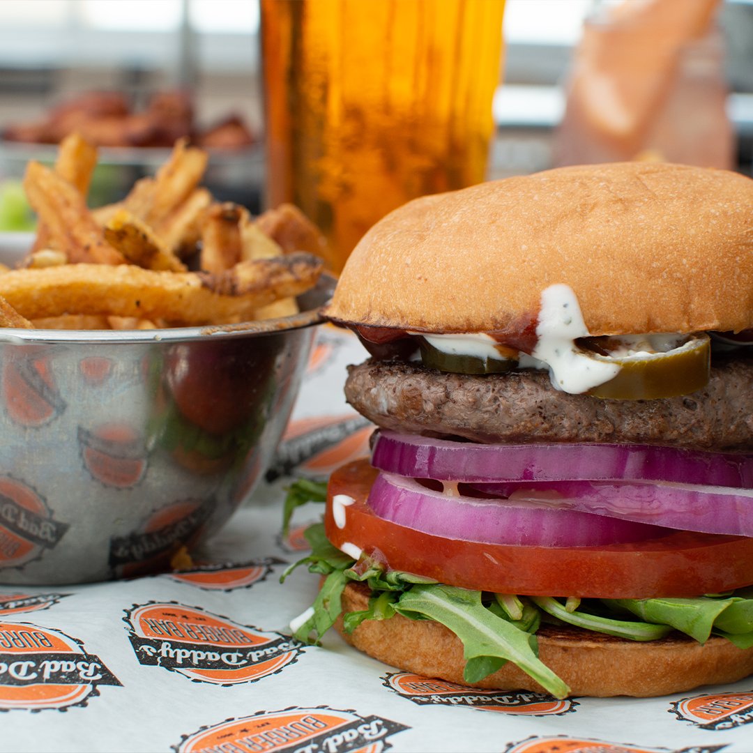 BadDaddysBurger's tweet photo. Raise your hand if you're a burger-loving, create-your-own master. ๐โโ๏ธ๐โโ๏ธ
.
#CreateYourOwnBurger #BDBurgerPorn #BurgerLover https://t.co/gFbsGDAGMb