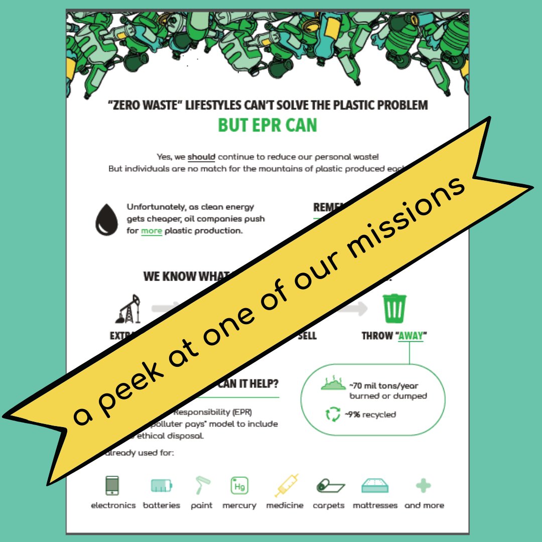 PlanetPostBox's tweet image. This plastic pollution crisis can&apos;t be solved by consumers alone. We have to solve the problem at the source. Extended Producer Responsibility must be a big part of that.  🌍

#EPR #extendedproducerresponsibility #upstreamsolutions #plasticpollution #plasticcrisis #oceanplastic