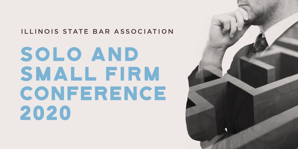 ISBAlawyer's tweet photo. Registration is now open for the ISBA’s Solo and Small Firm Conference, our two-day CLE event that takes place virtually on October 29-30. You can earn up to 8 hours MCLE credit. #ssfc20 @MCLEBoard https://t.co/QK8U1eLAHt https://t.co/XFXXwL3m0f