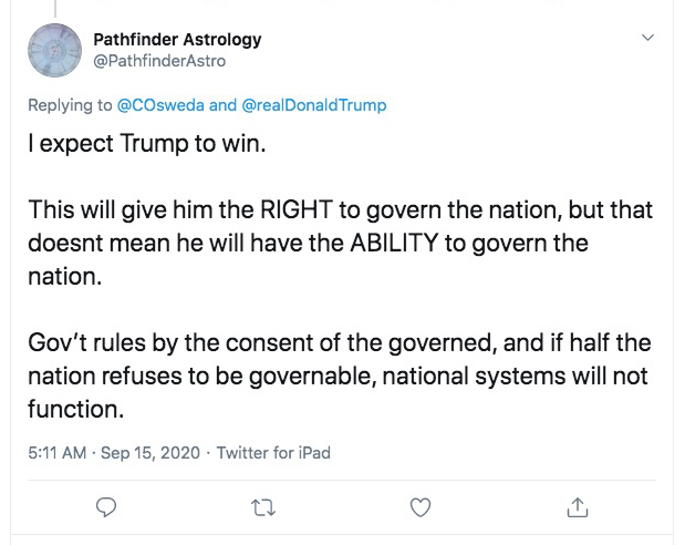 THREADFor  @PathfinderAstro @realDonaldTrump WILL win, because his loss is not possible.There's no way to steal the election.But we need to address this.
