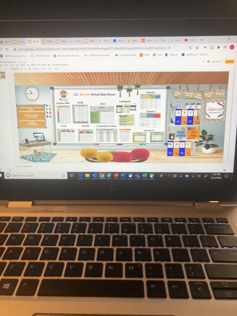 sfagurl2005's tweet photo. 1st PLC of the 20-21 School Year Formative Assessment - Ren360 Campus Expectations and planning for Virtual Assessments @Mitchell_Elem #DDInAction #HISD_Assessment #DataRichYear https://t.co/5G6ZlIo2Cq