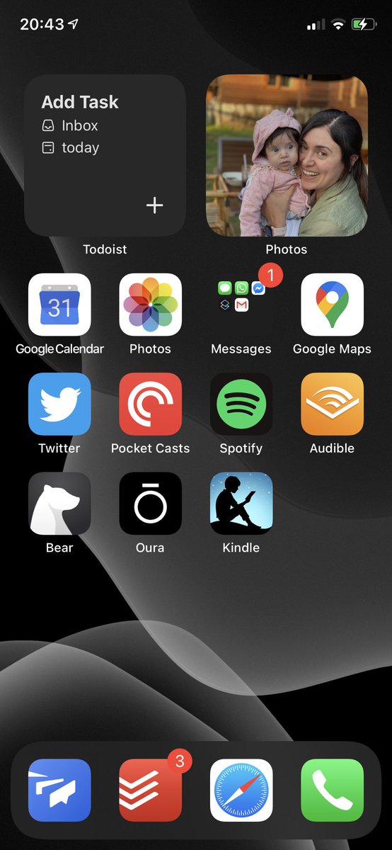 Tomorrow you should check out Todoist iOS 14 widgets. They are incredibly powerful, especially the Quick Add 😊

🎩-tip to @ac_f <a href="/alexmuench/">Alex 🌚</a> <a href="/enricenrich/">Enric Enrich</a> <a href="/nunobaldaia/">Nuno Baldaia</a>