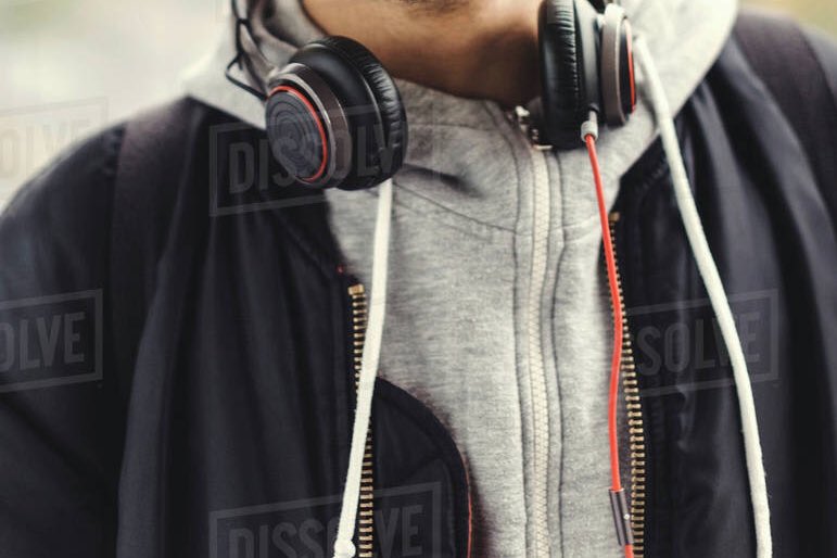Roderick would either dress like he was western or in hoodies but always with headphones