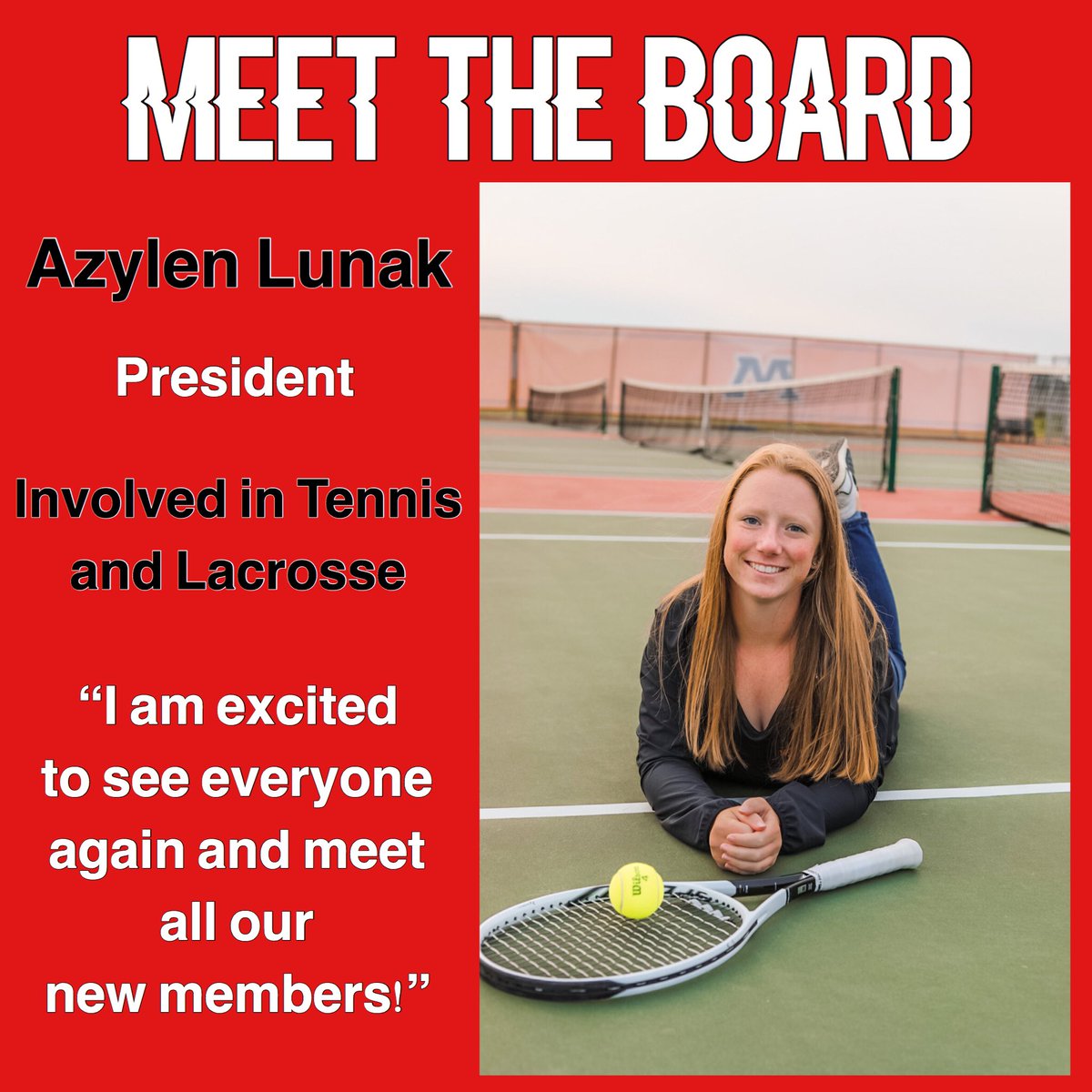 MEET THE BOARD‼️ Azylen is a senior this year and our Key Club President!