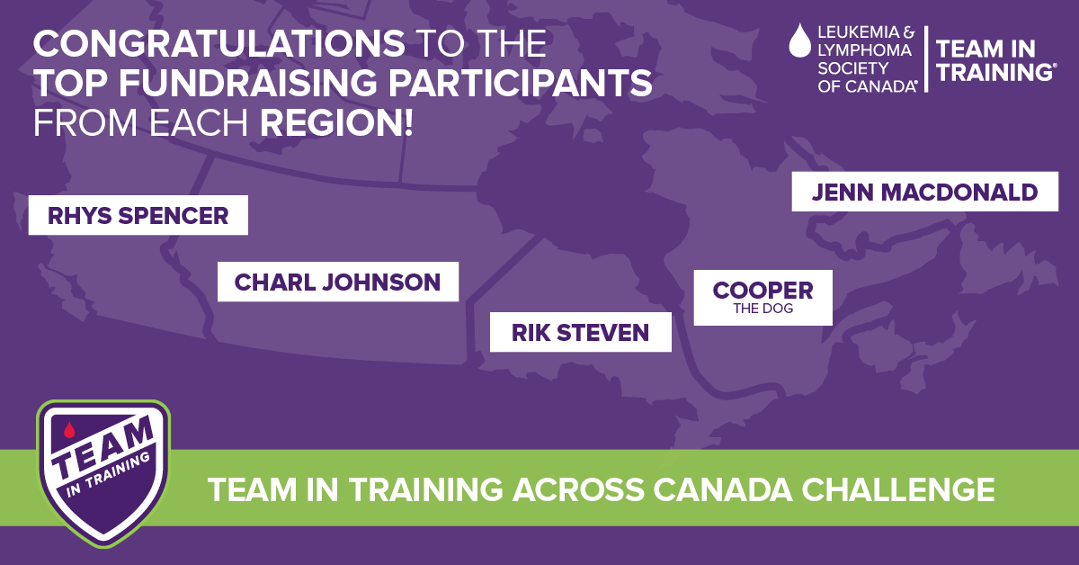 TNTCanada's tweet photo. In our first ever virtual fitness event, TNT participants walked, ran and biked in their neighborhood and raked up enough kilometers for us to race across the country and back again–over 14,000 km raising $33,000! 
Special shout out to the top fundraisers from each region! https://t.co/taW6KDXnQ0