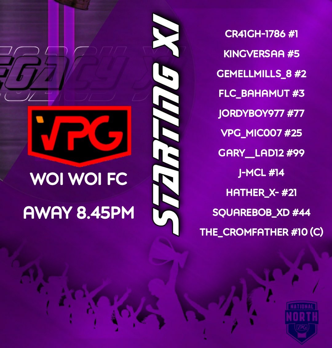 AwokenFIFA's tweet photo. Another game, a hopeful win! Our fixture, starting XI and stream!

🆚#WoiWoiFC
🕑8:45

Stream below!

https://t.co/V6rBBt06ii
@OfficialVPG https://t.co/DFjLD5Kg1F