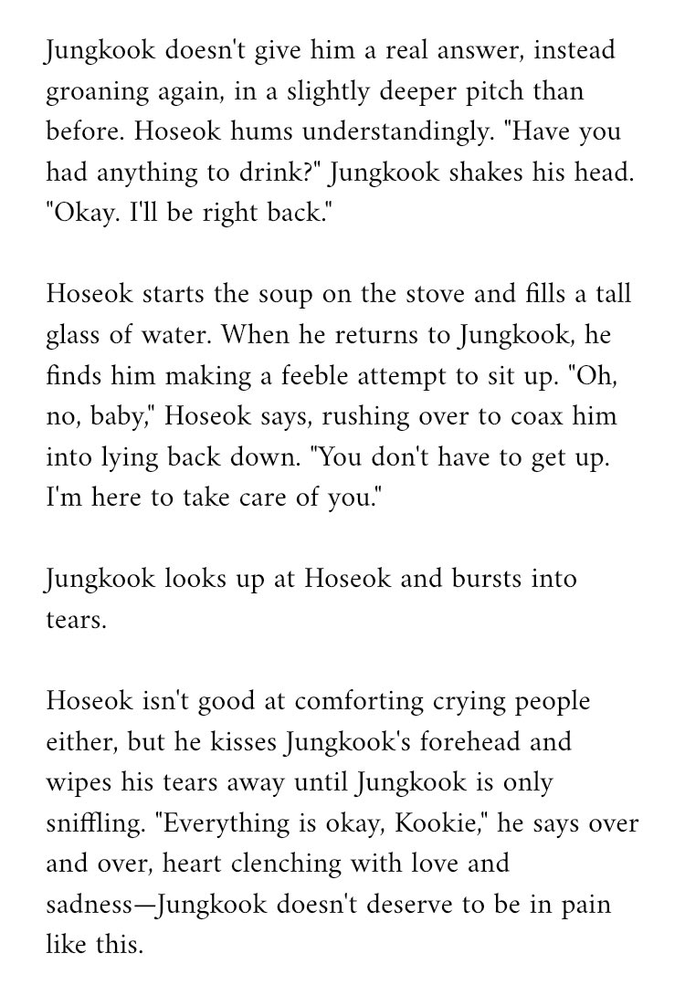 • over and over again, until it’s nothing but a senseless babble • hopekook • sickfic, mention of hospitals, mention of food• for  @starhongshi