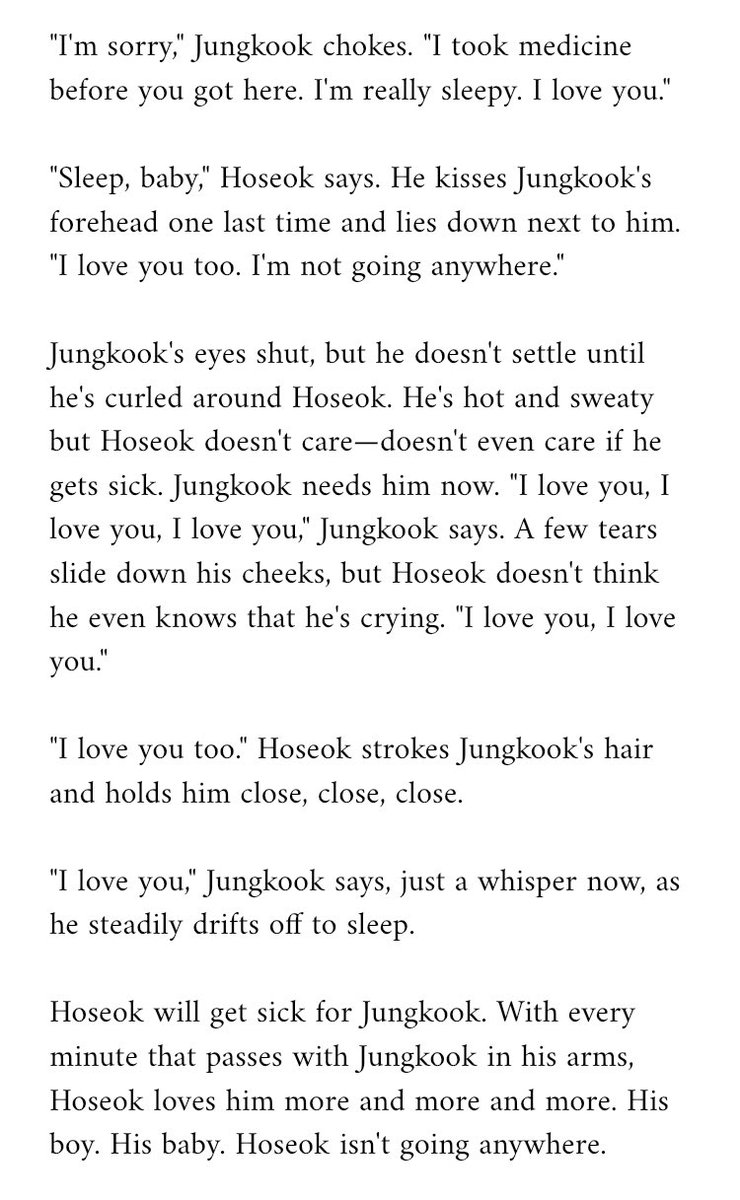 • over and over again, until it’s nothing but a senseless babble • hopekook • sickfic, mention of hospitals, mention of food• for  @starhongshi