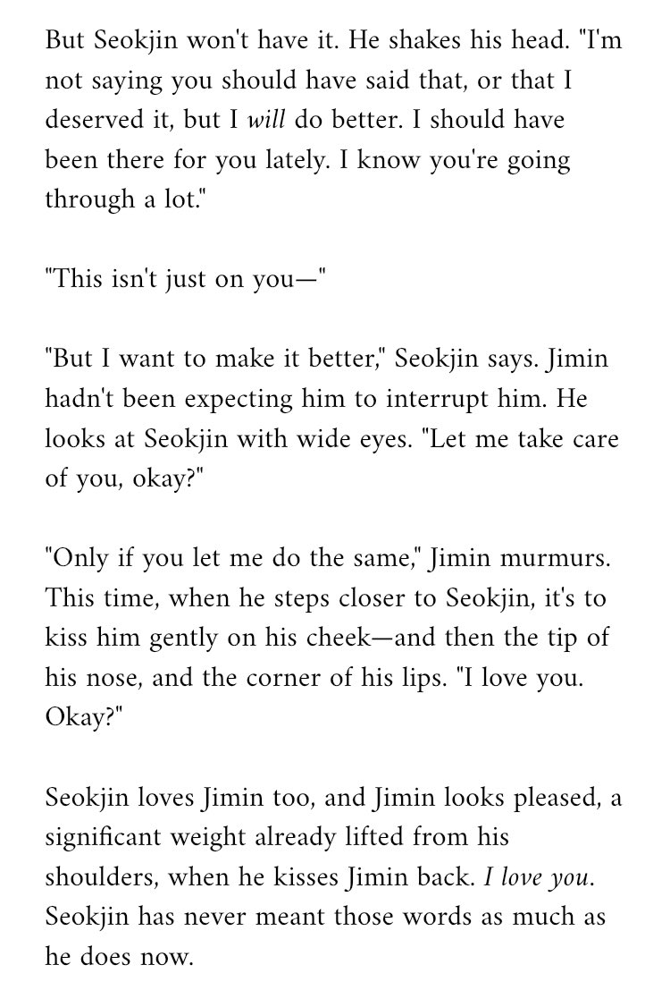 • as an apology• jinmin• friends to lovers, mentions of anxiety• for  @jinscuticles