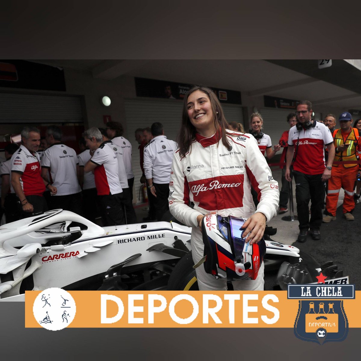 LachelaDeporti1's tweet photo. 🇨🇴🏎️La piloto colombiana Tatiana Calderón correrá las 24hrs de Le Mans🇨🇴🏎️

🇨🇴La colombiana competirá con el equipo Richard Miles Racing en la categoría LMP2 y buscará sorprender con un resultado dentro del podio mundial🇨🇴 https://t.co/rjxxWfdvVj