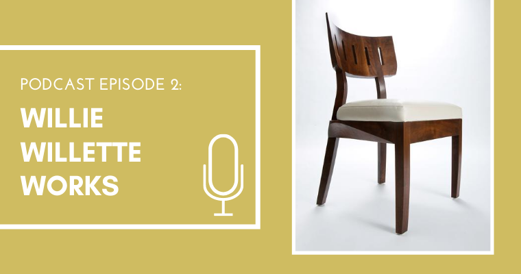 In episode 2 of the TCDS podcast, furniture designer Willie Willette of Willie Willette Works talks about his design process, how he created his own business, and his advice to other aspiring woodworkers and creatives. buff.ly/2Fibqy0
