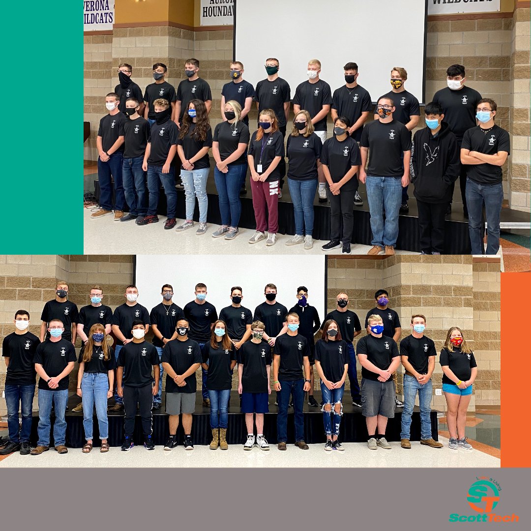 SRTCMonett's tweet image. Say hello to the 2020-21 Scott Tech JROTC Battalion! #jrotc #leadership #scotttech