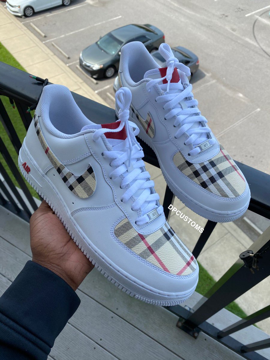 dpthepresident's tweet photo. Burberry AF1 β¦οΈποΈ
#DPCUSTOMS https://t.co/t746yp1MzZ