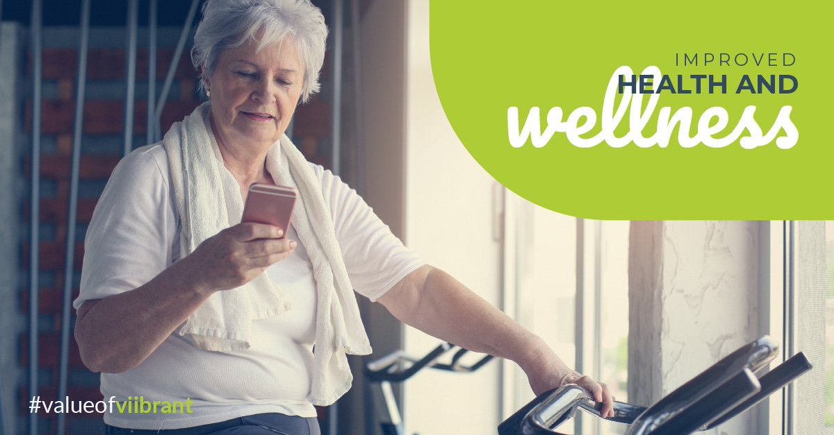 Viibrant1's tweet photo. With Viibrant's technology, residents have access to your fitness team and resources to improve their physical fitness. After all, staying active leads to longevity and overall happiness! Let us contribute to making your residents happier and healthier. #ValueofViibrant #Wellness https://t.co/Rx46rXarCz