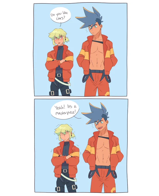 stares directly into the camera #promare #galolio 