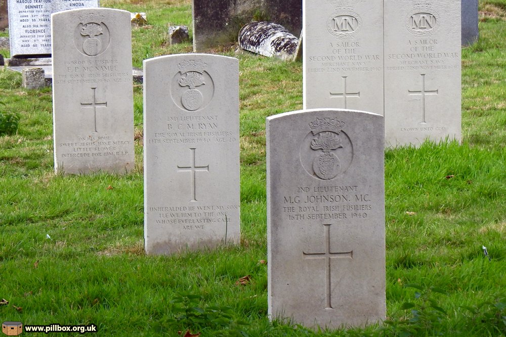 September 1940 was a bad month for the Royal Irish Fusiliers who lost three men in the Rye Sector, on the 6th, 14th & 16th. Two of them had fought with the BEF and survived Dunkirk. 4/8