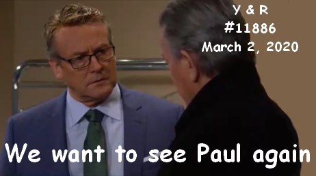 JoyMathys's tweet photo. @SoapOperaNewss @DougDavidsonYR Thanks for the good news. Actually, Paul's last appearance was on March 2, 2020. More airtime for him, please. https://t.co/9w9Mn55TuG