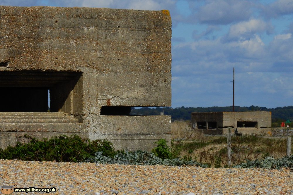 These two pillboxes at Rye Harbour were completed by the third week of August and would have been manned by Vickers machine gun crews should the invasion come. 2/8